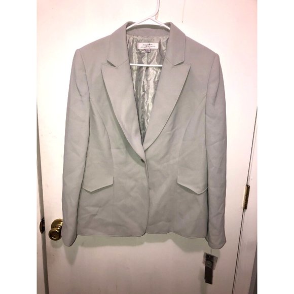 NWT Tahari Women's SZ 16 Notch Lapel Collar One Button Lined Blazer MSRP $320 - Picture 1 of 3